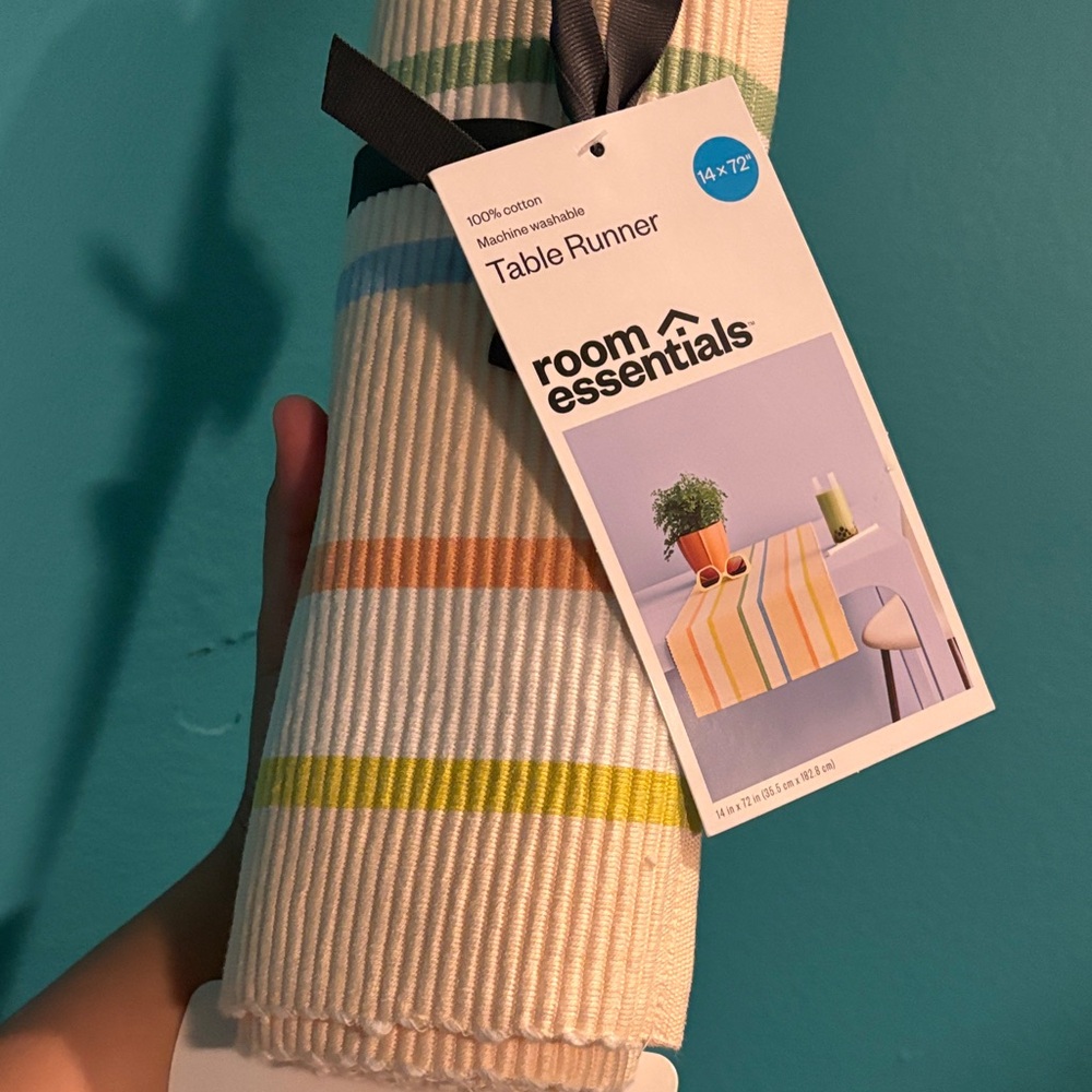 Room Essentials Multicolor Striped Table Runner